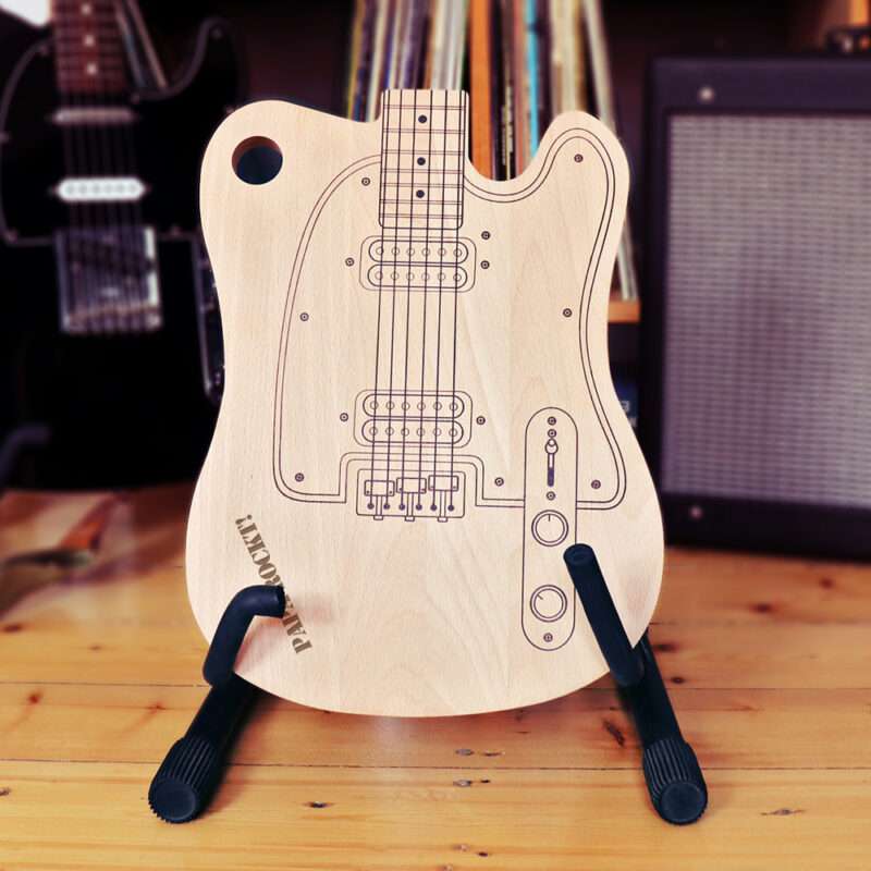 Bild von   schneidebrett gitarre papa rjpg | 🌟 Gravur nach Wunsch 🪄