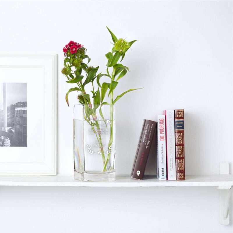Bild von   vase mit gravur fuer die bestejpg | 🌟 Gravur nach Wunsch 🪄