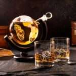 Bild von   whiskyset karaffe globus mitjpg | 🌟 Gravur nach Wunsch 🪄