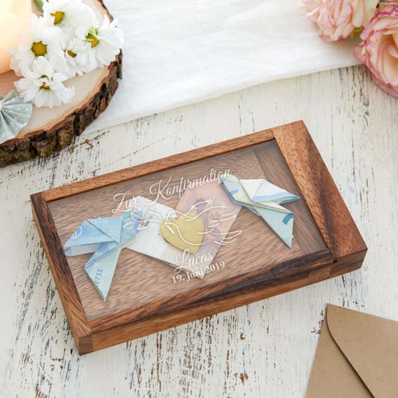Bild von   magische geldgeschenkbox mit gjpg | 🌟 Gravur nach Wunsch 🪄