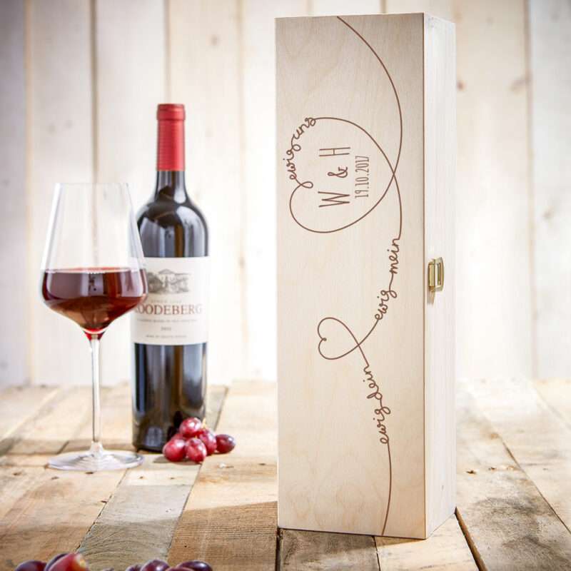 Bild von   weinkiste mit gravur ewig dejpg | 🌟 Gravur nach Wunsch 🪄