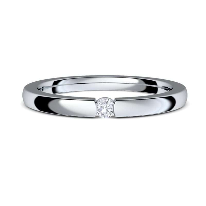 Bild von   verlobungsring spannring silbejpg | 🌟 Gravur nach Wunsch 🪄