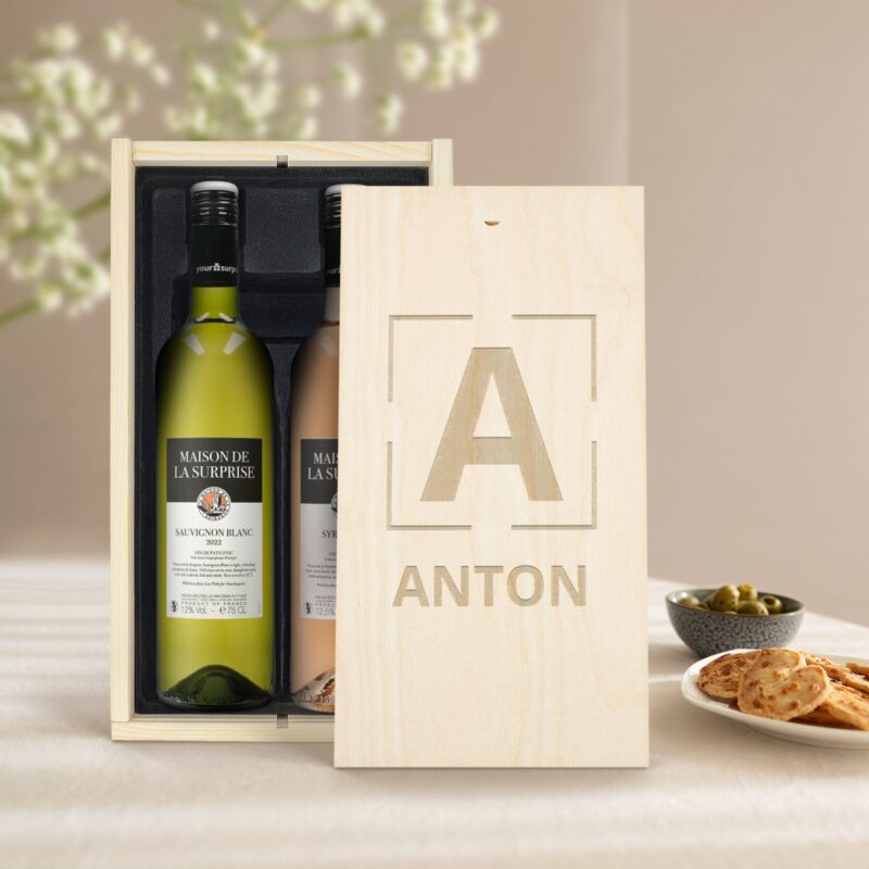 Bild von   wein geschenkset maison de ljpg | 🌟 Gravur nach Wunsch 🪄