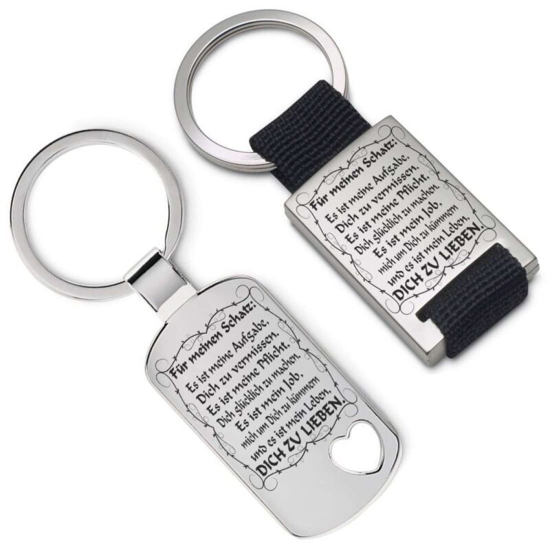 Bild von   metall schluesselanhaenger ejpg | 🌟 Gravur nach Wunsch 🪄