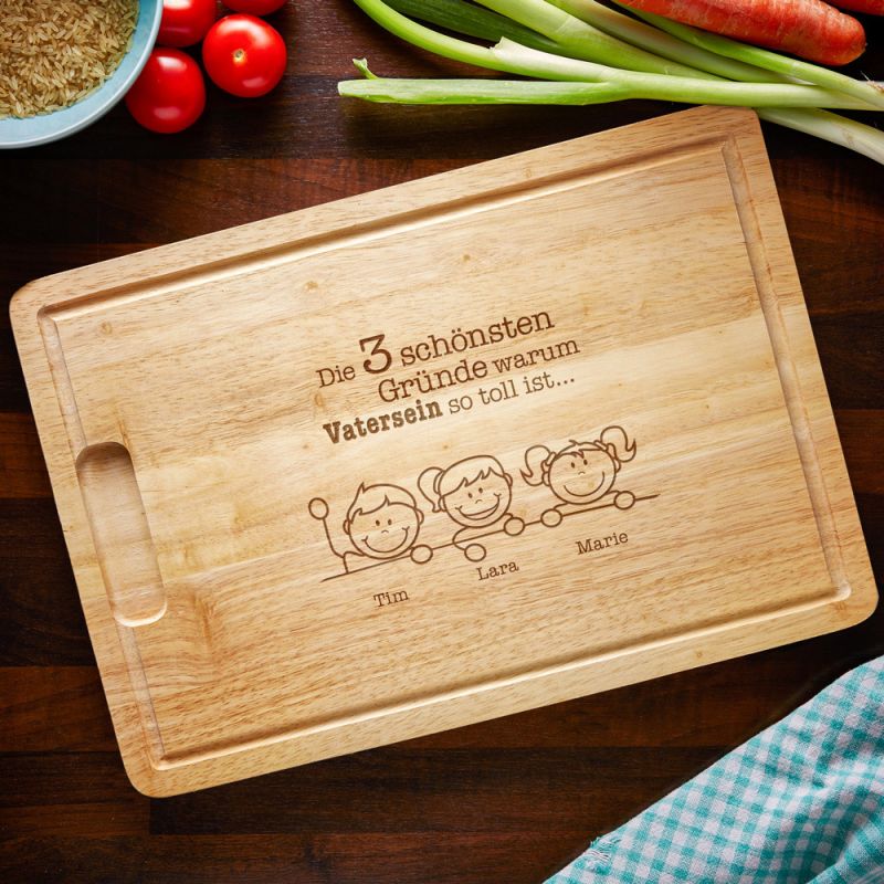 Bild von   schneidebrett mit gravur warjpg | 🌟 Gravur nach Wunsch 🪄