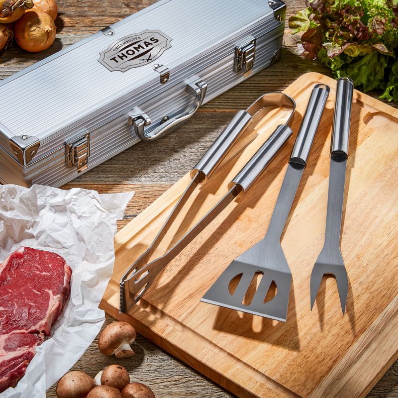 Bild von   grillbesteck grillset im grijpg | 🌟 Gravur nach Wunsch 🪄