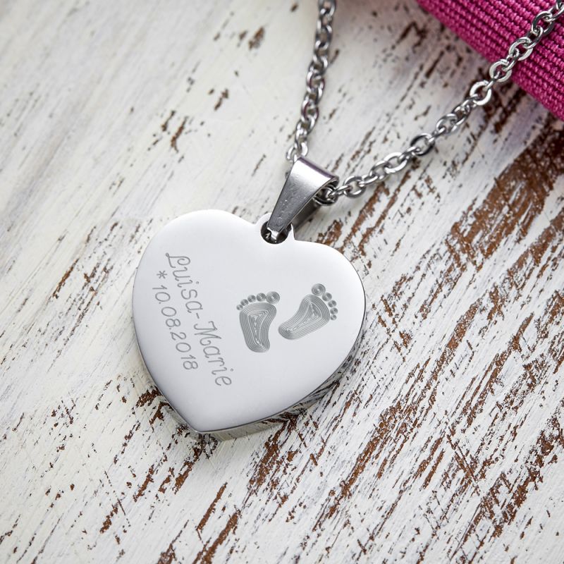 Bild von   herz anhaenger kette mit gravujpg | 🌟 Gravur nach Wunsch 🪄