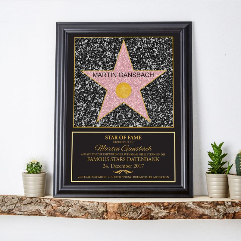 Bild von   star of fame personalisiertejpg | 🌟 Gravur nach Wunsch 🪄