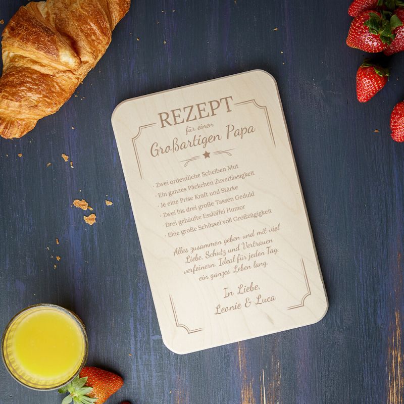 Bild von   fruehstuecksbrett fuer papajpg | 🌟 Gravur nach Wunsch 🪄