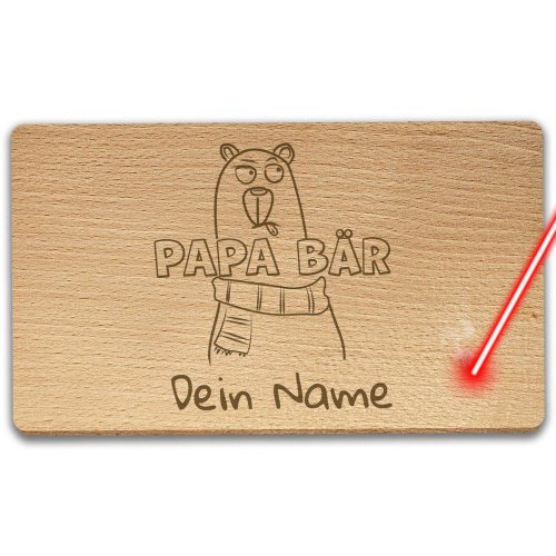 Bild von   fruehstuecksbrett papa baerjpg | 🌟 Gravur nach Wunsch 🪄