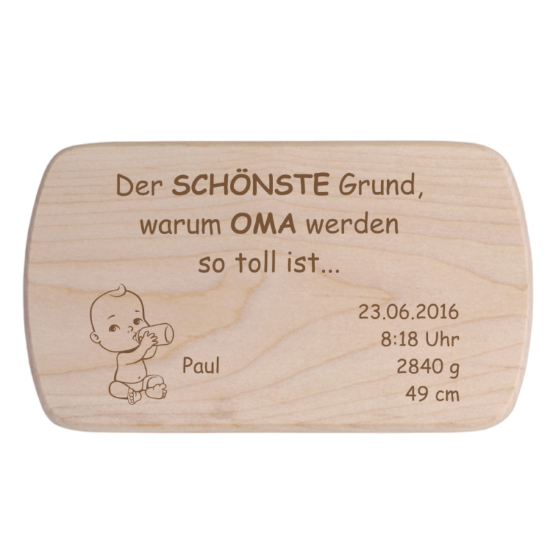 Bild von   fruehstuecksbrett fuer oma mitpng | 🌟 Gravur nach Wunsch 🪄