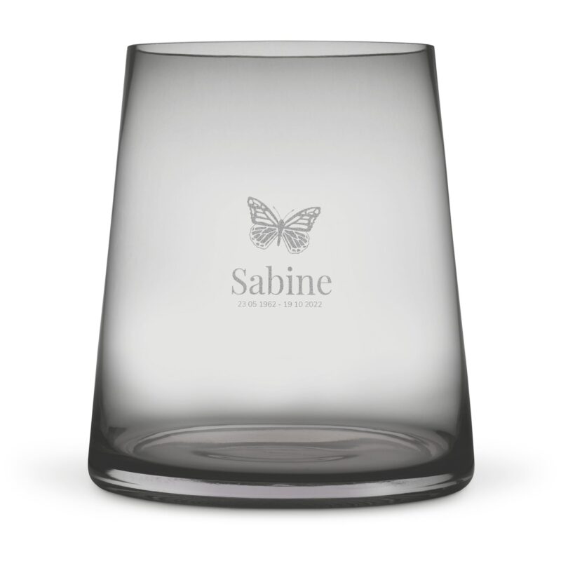 Bild von   vase mit gravur getoentes gljpg | 🌟 Gravur nach Wunsch 🪄