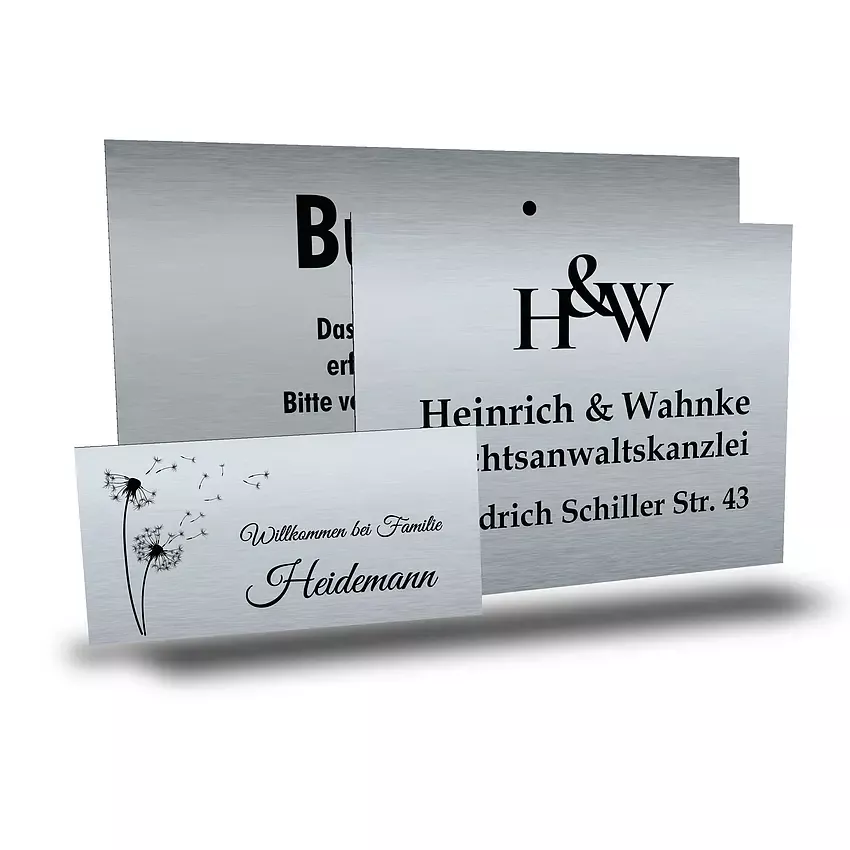 Bild von   schild aus edelstahl mit laserjpg | 🌟 Gravur nach Wunsch 🪄