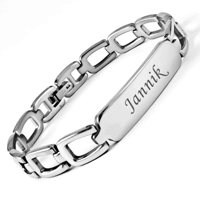 Bild von   armband mit gravur edelstahl ajpg | 🌟 Gravur nach Wunsch 🪄