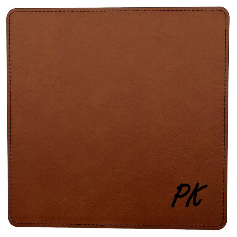 Bild von   mousepad kunstleder quadratiscjpg | 🌟 Gravur nach Wunsch 🪄