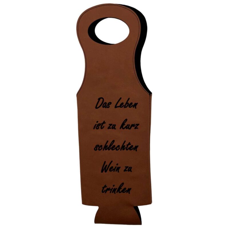 Bild von   weintasche kunstleder x cmjpg | 🌟 Gravur nach Wunsch 🪄