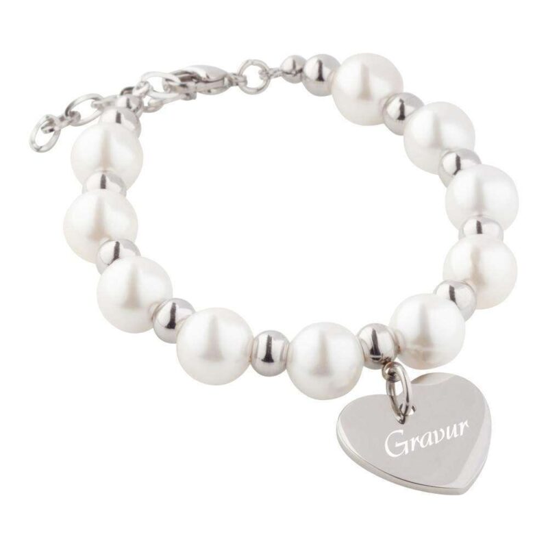 Bild von   perlen armband mit gravur ag bjpg | 🌟 Gravur nach Wunsch 🪄