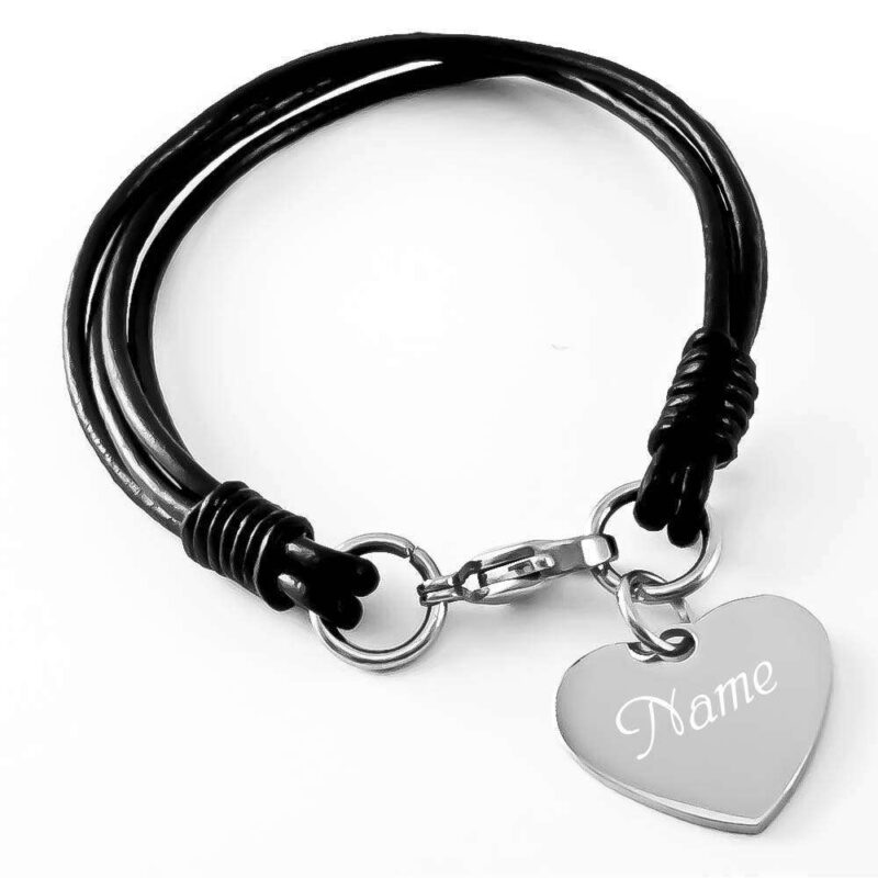 Bild von   leder armband mit gravur herjpg | 🌟 Gravur nach Wunsch 🪄