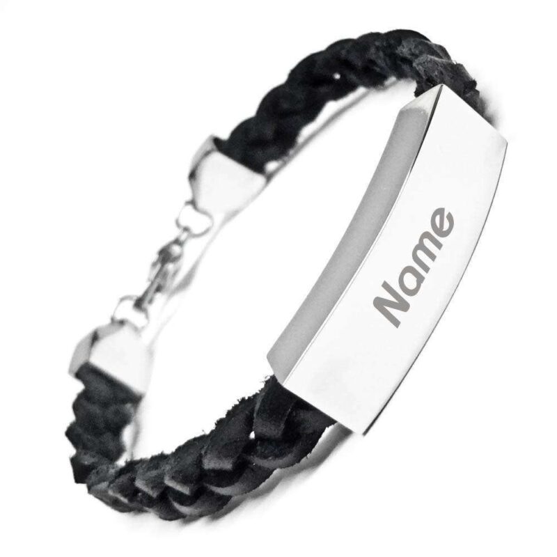 Bild von   leder armband mit gravur slimjpg | 🌟 Gravur nach Wunsch 🪄