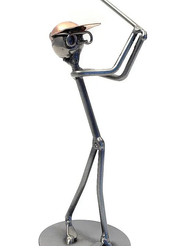 Bild von   metallmann golfer mit putter njpg | 🌟 Gravur nach Wunsch 🪄