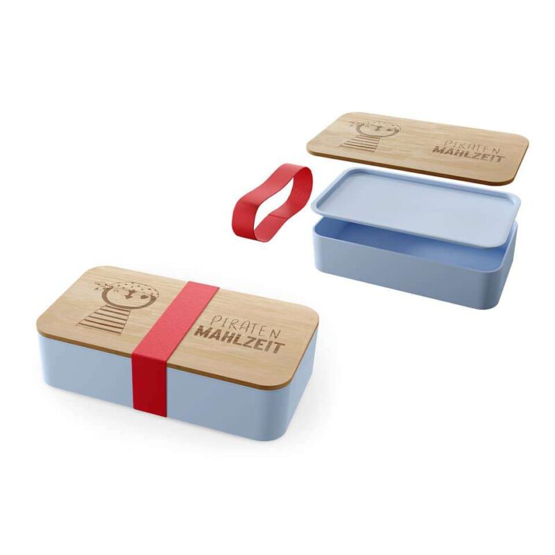 Bild von   brotbox pirat aus plastik mitjpg | 🌟 Gravur nach Wunsch 🪄