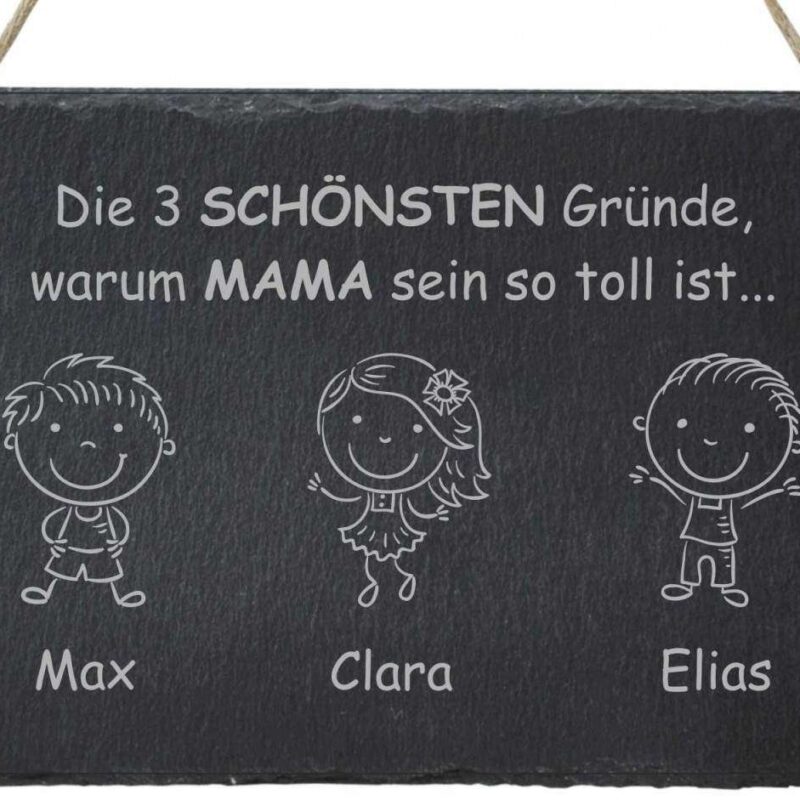 Bild von   dekoschild aus schiefer diejpg | 🌟 Gravur nach Wunsch 🪄