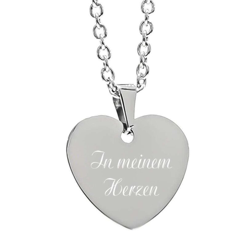Bild von   anhaenger mit gravur herz silbjpg | 🌟 Gravur nach Wunsch 🪄