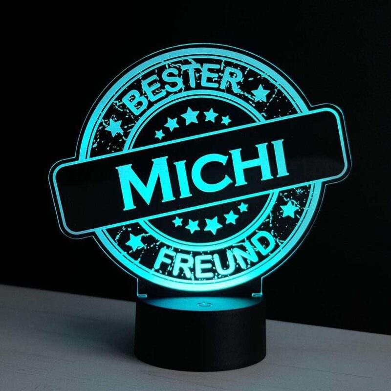 Bild von   led deko licht bester freund mjpg | 🌟 Gravur nach Wunsch 🪄