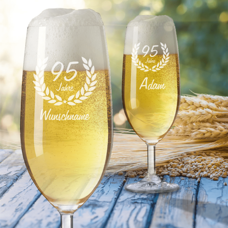 Personalisiertes Bierglas zum 95. Geburtstag