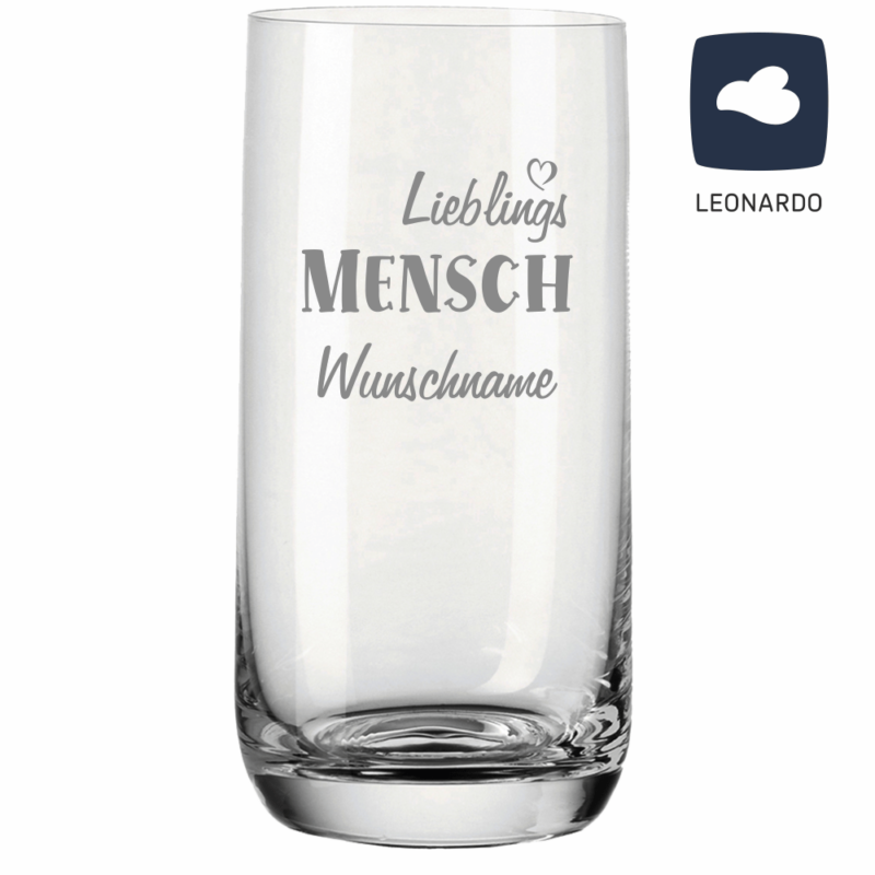 Bild von   trinkglas von leonardo mit grapng | 🌟 Gravur nach Wunsch 🪄