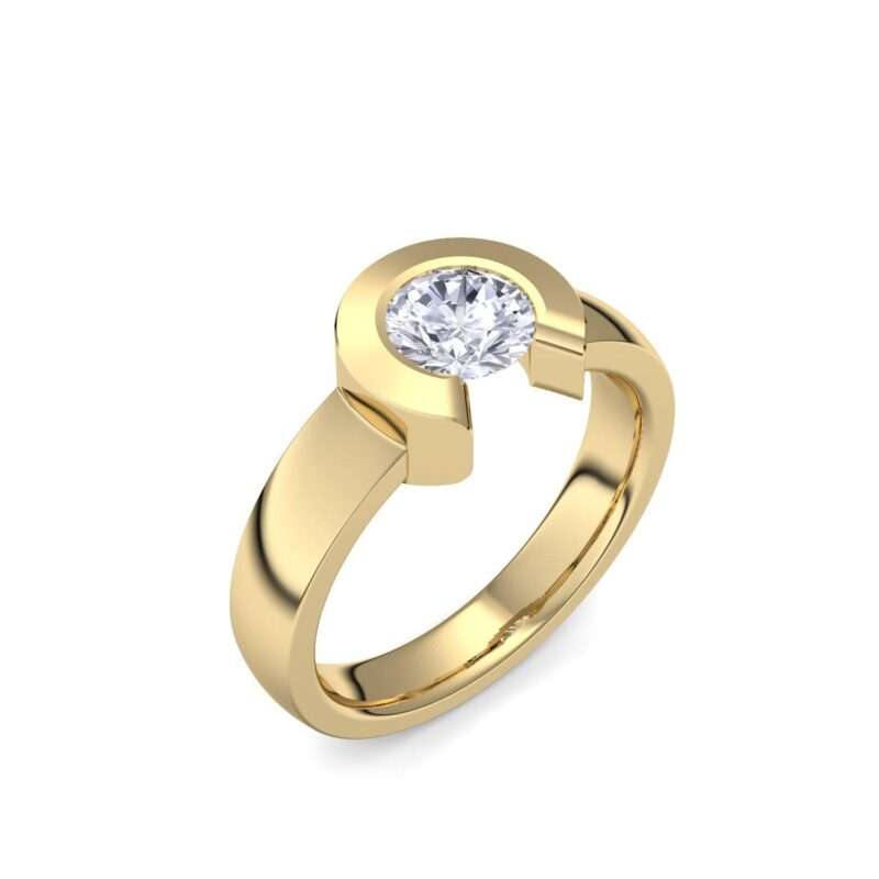 Bild von   gold ring zirkonia hochwertigjpg | 🌟 Gravur nach Wunsch 🪄