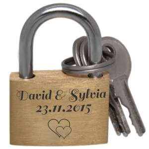 Bild von   mini liebesschloss mm breitjpg | 🌟 Gravur nach Wunsch 🪄