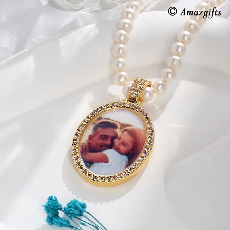 Bild von   personalisierte perlen kette mjpg | 🌟 Gravur nach Wunsch 🪄