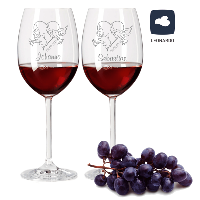 Bild von   rotweinglas set von leonardo mpng | 🌟 Gravur nach Wunsch 🪄