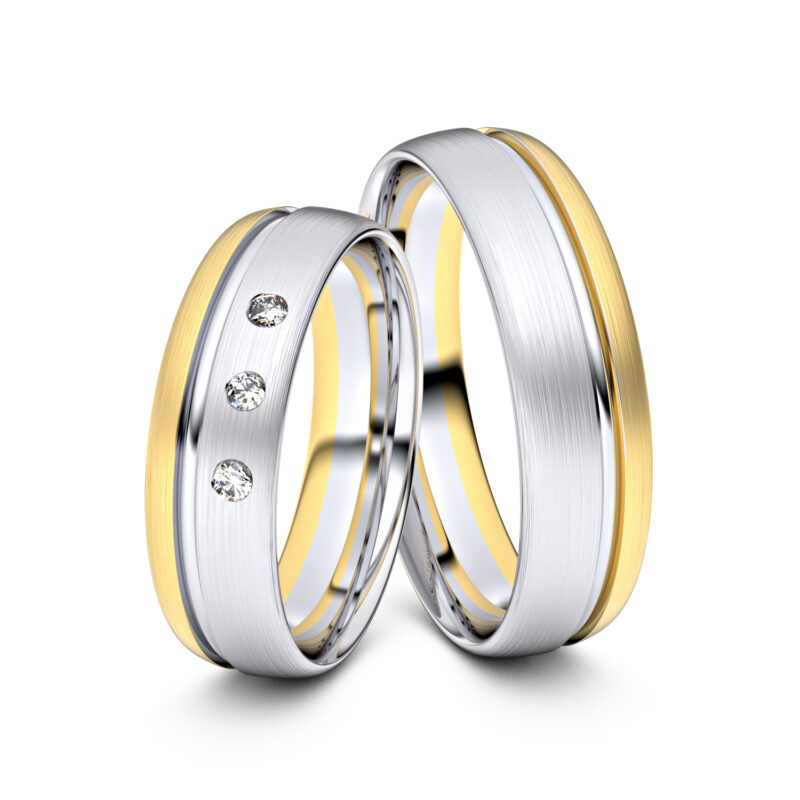 Modell TR012 585er Weißgold-Gelbgold - 23849