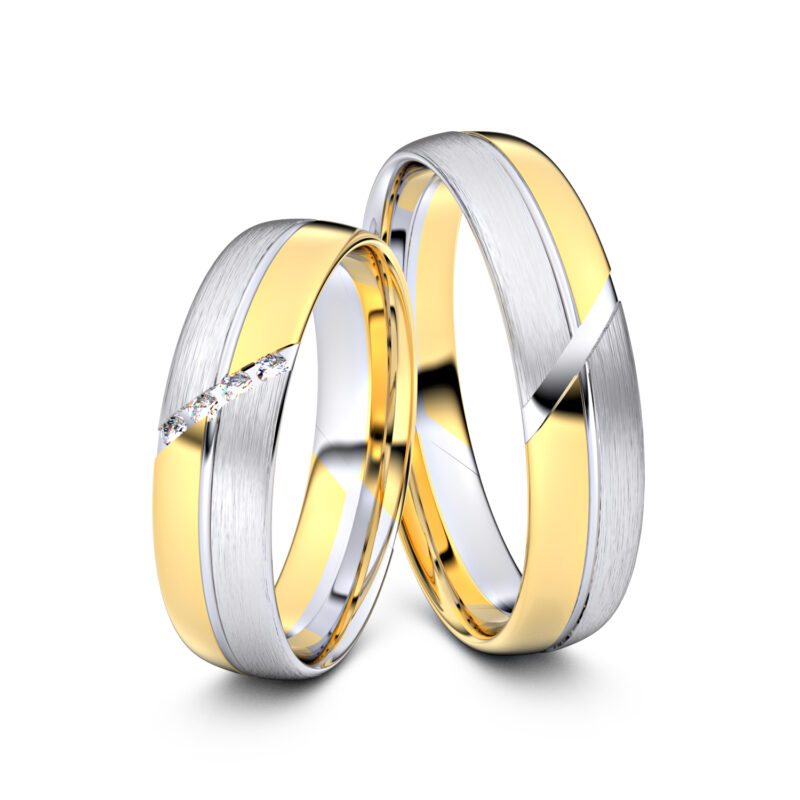 Modell TR018 585er Gelbgold-Weißgold - 24097