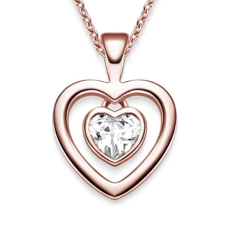 Bild von   herzkette rosegold inklusivejpg | 🌟 Gravur nach Wunsch 🪄