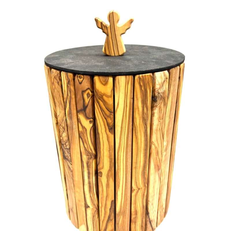 Runde Urne mit Engel für Tiere bis ca. 15 kg Lebendgewicht