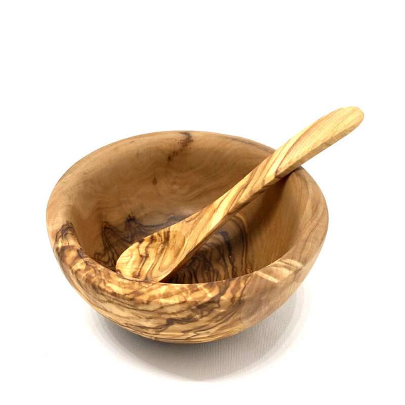 Babybreischale aus Olivenholz - Ø 12 cm / ohne Löffel