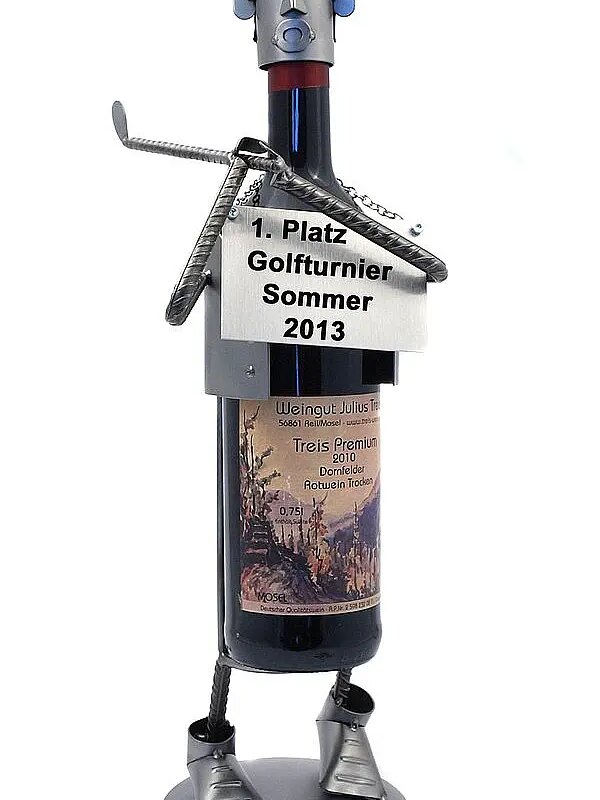 Weinflaschenhalter Golfspieler